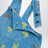 Blaue Mush Monster Duo Latzhose aus Cord