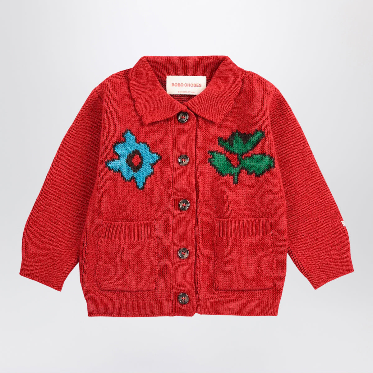 Cardigan aus roter Wollmischung