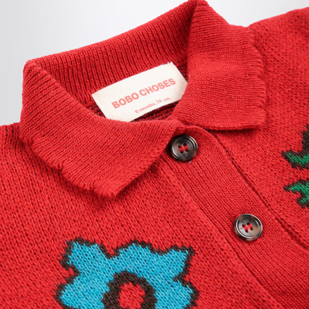 Cardigan aus roter Wollmischung