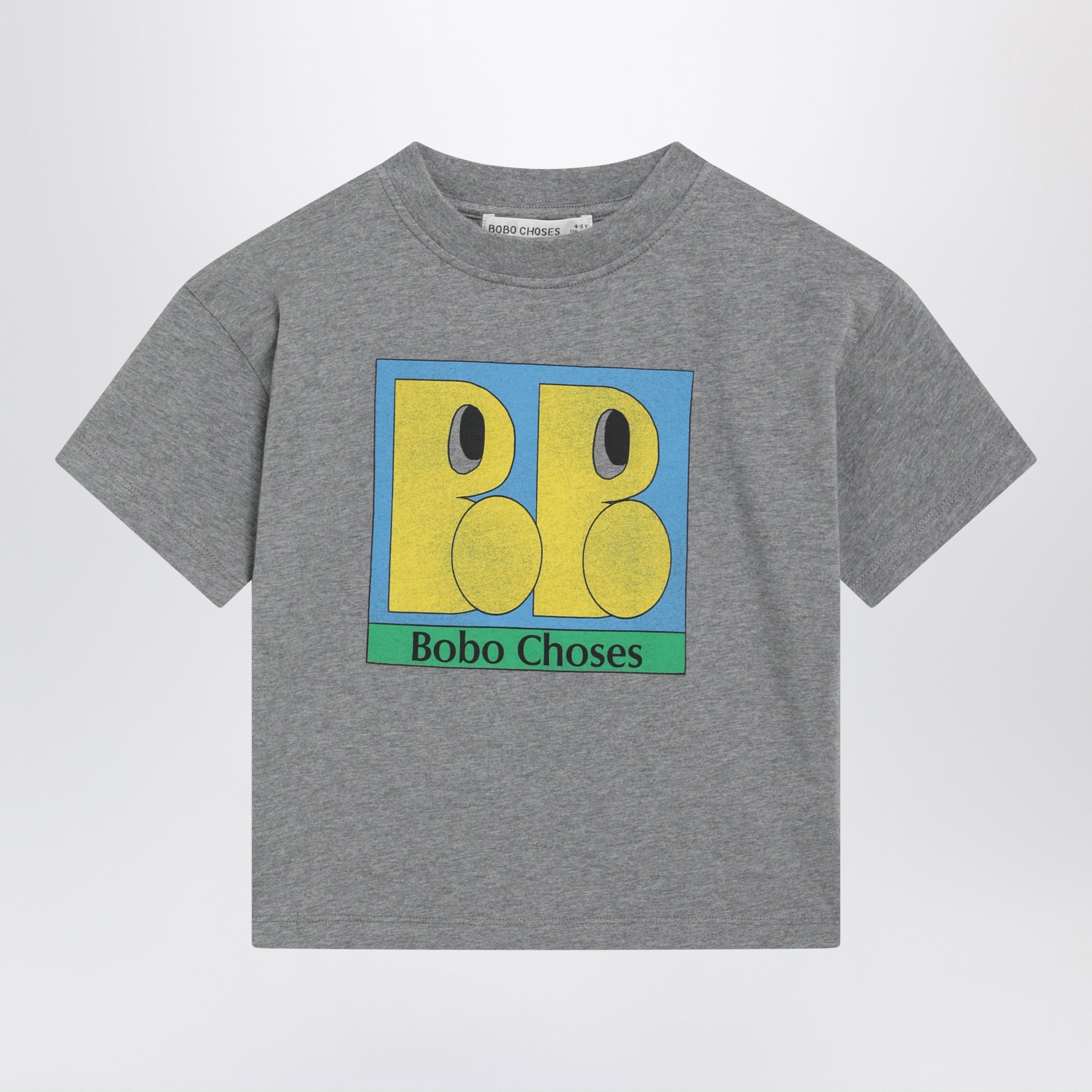 T-shirt grigia in cotone