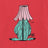 Maglietta Hidden Monster rossa in cotone biologico