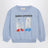 Booty Ghosts sweatshirt in light blue cotton