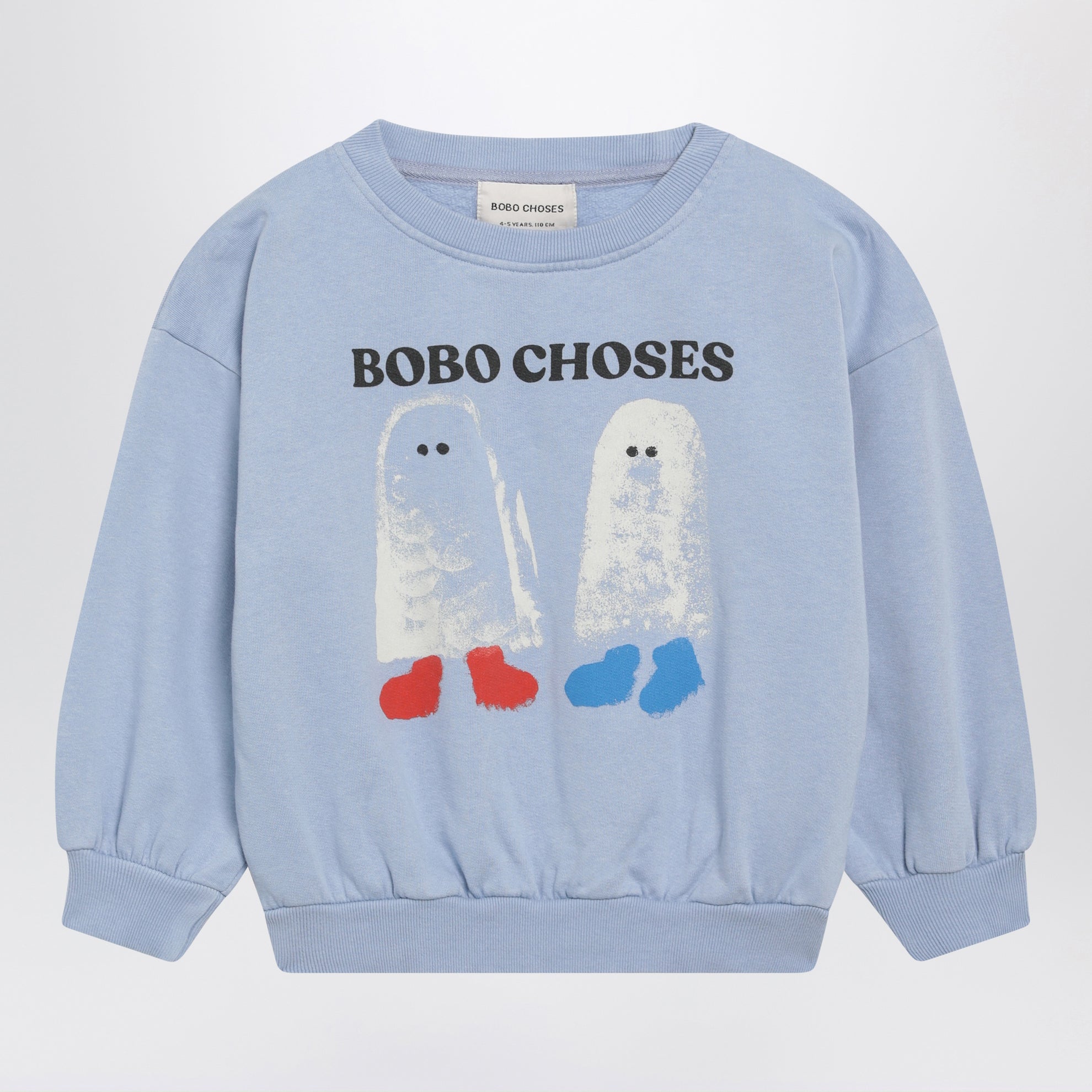 Booty Ghosts sweatshirt in light blue cotton