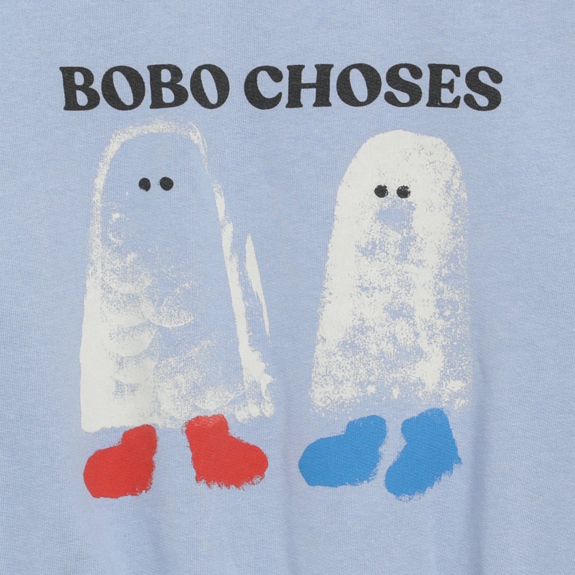Booty Ghosts sweatshirt in light blue cotton