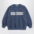 Mitternachtsblaues Baumwoll-Sweatshirt mit Pop-Effekt