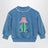 Hidden Monster sweatshirt in blue cotton