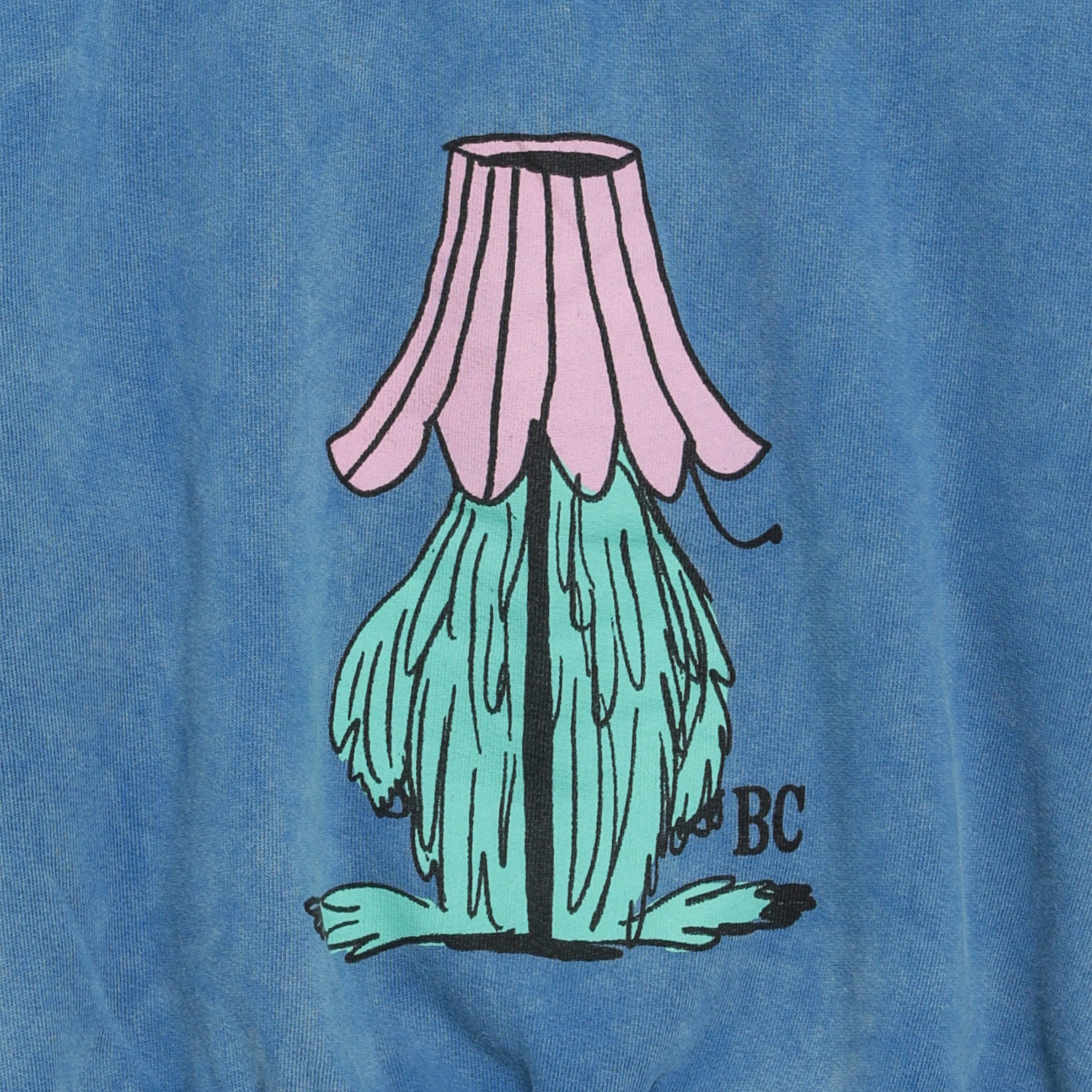 Hidden Monster sweatshirt in blue cotton