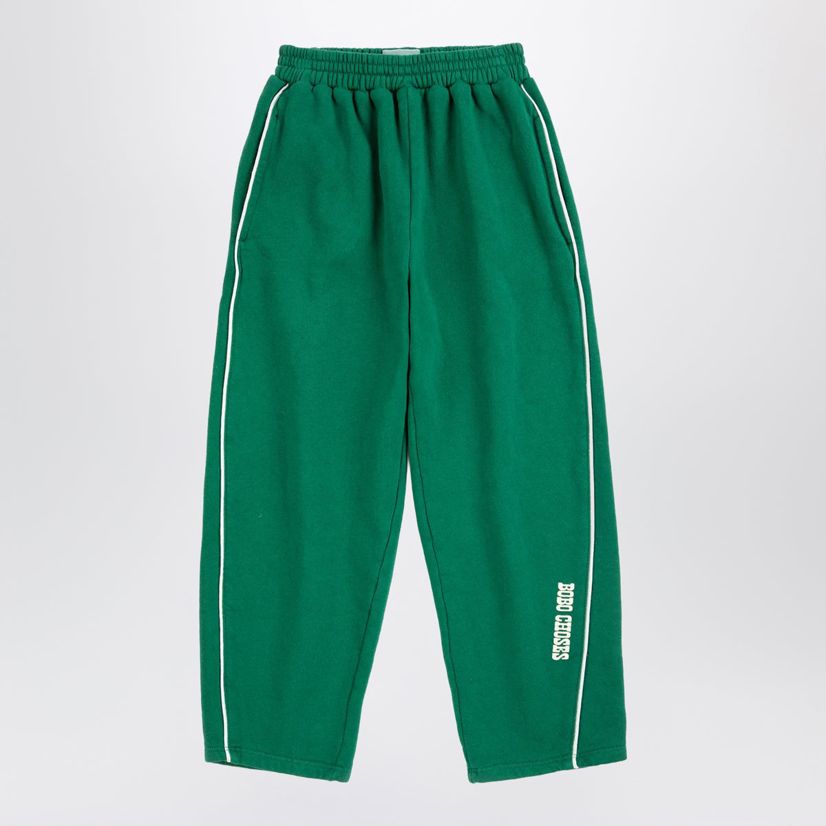 Pantalone jogging verde scuro in cotone