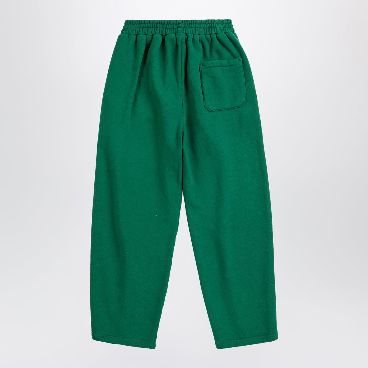 Pantalone jogging verde scuro in cotone
