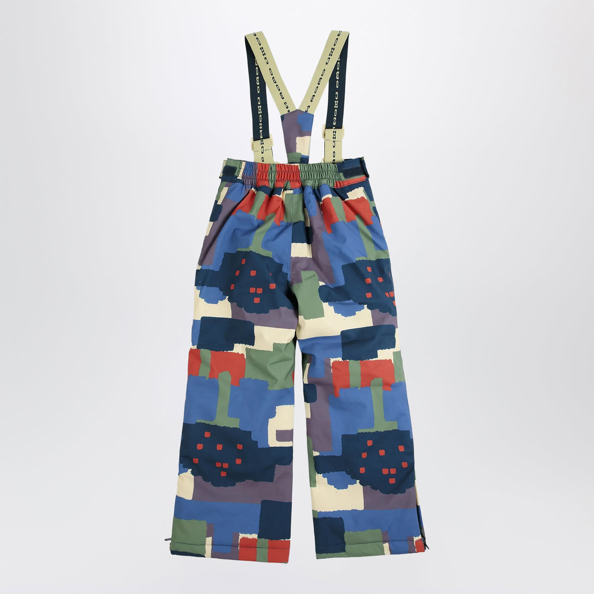 Pantaloni da sci multicolore in poliammide