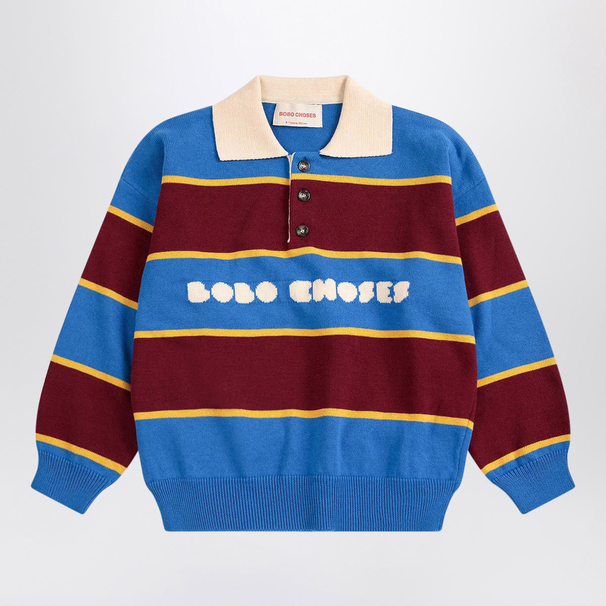 Maglia polo Bolder multicolore in cotone biologico