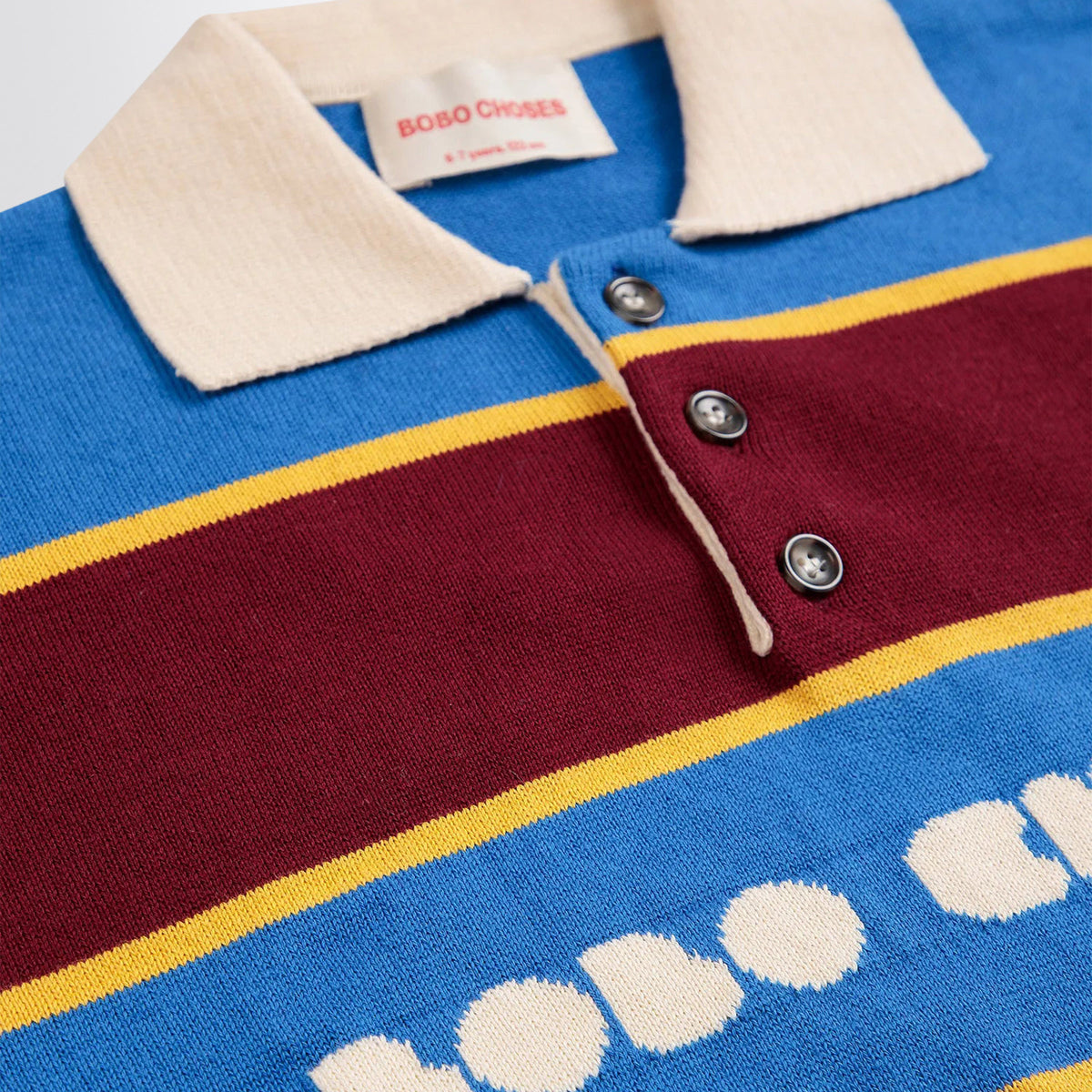 Maglia polo Bolder multicolore in cotone biologico