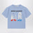 T-shirt a maniche corte Booty Ghosts azzurra in cotone