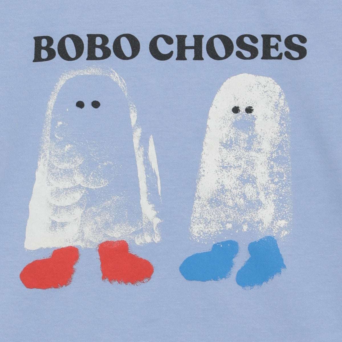 T-shirt a maniche corte Booty Ghosts azzurra in cotone