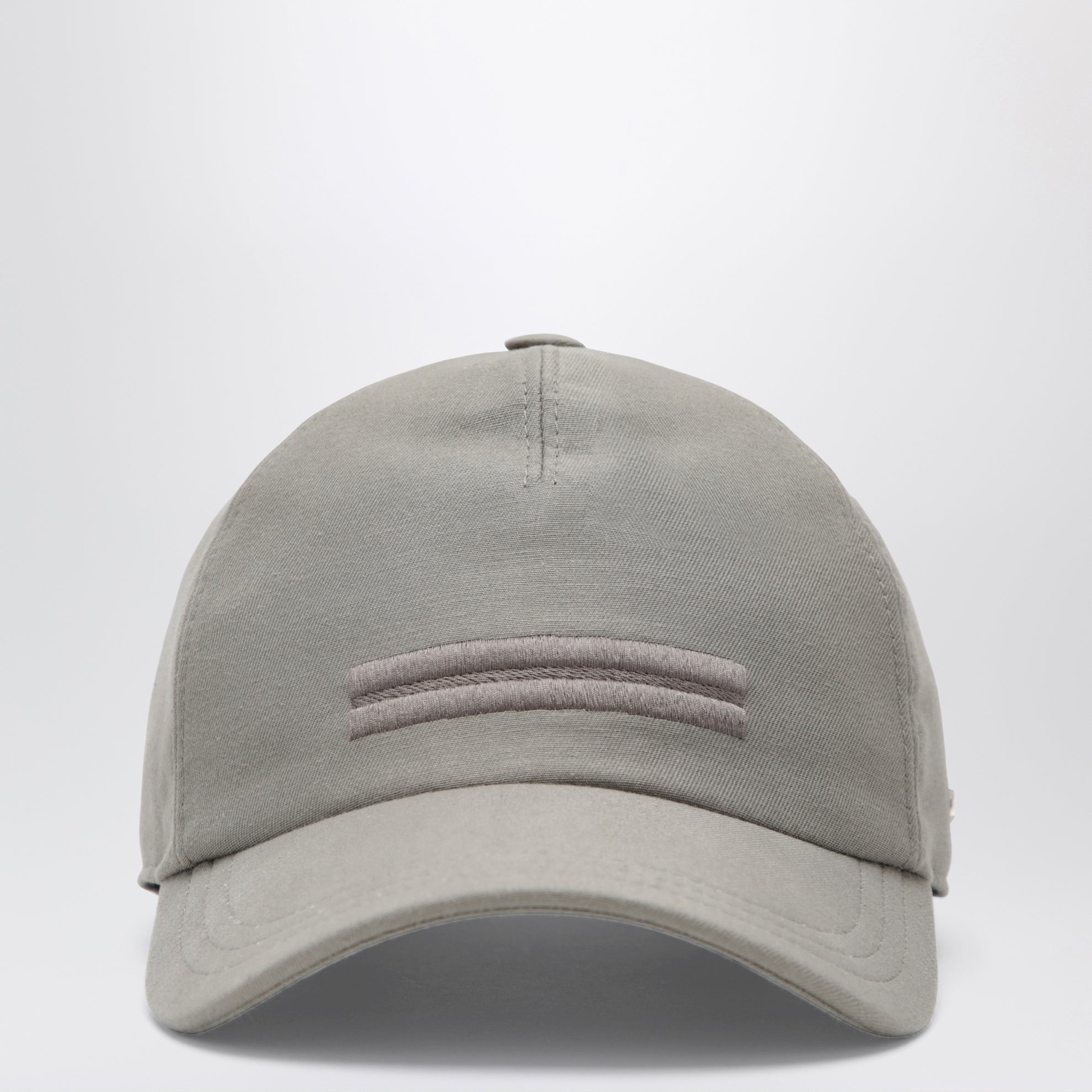 Taupe cotton baseball cap