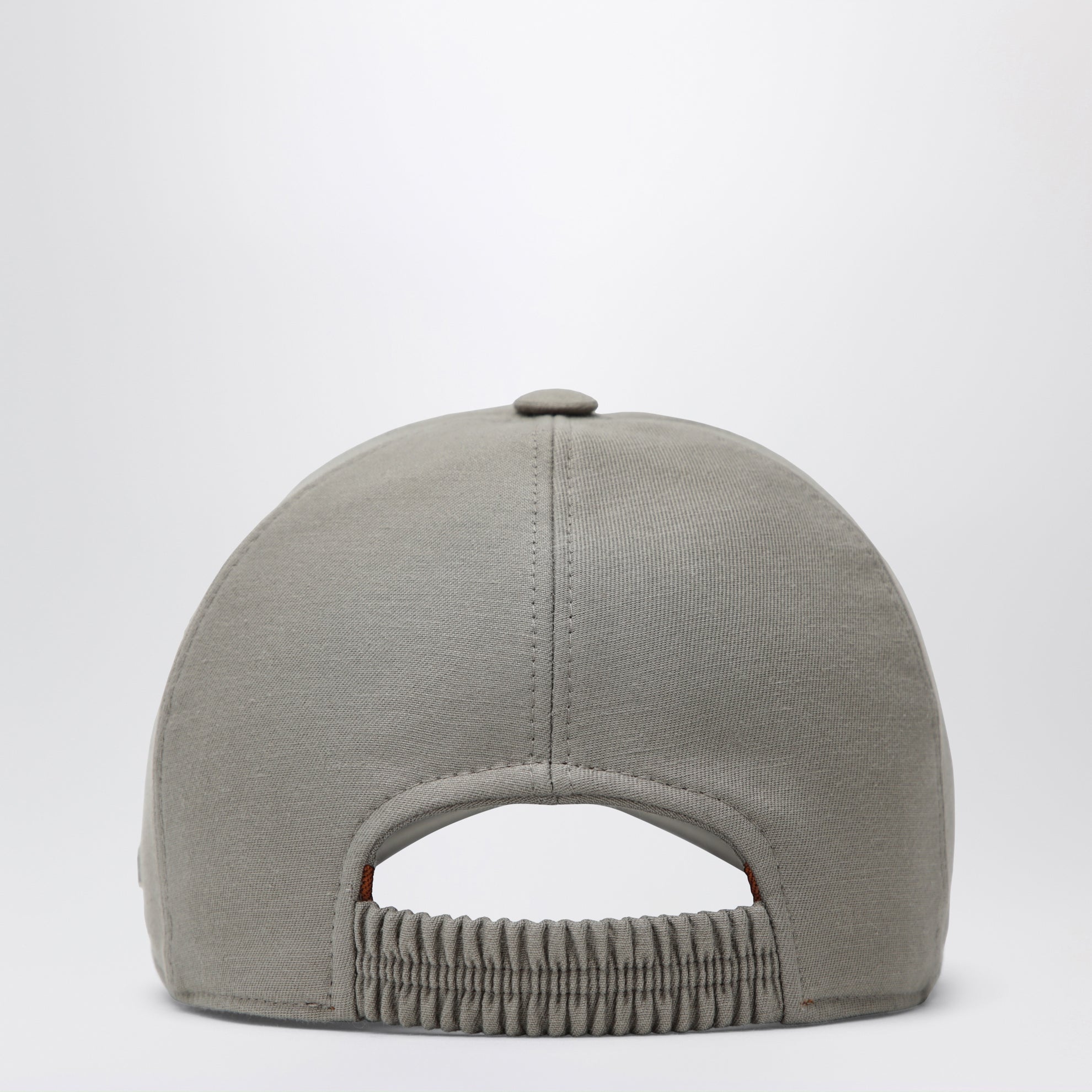 Taupe cotton baseball cap