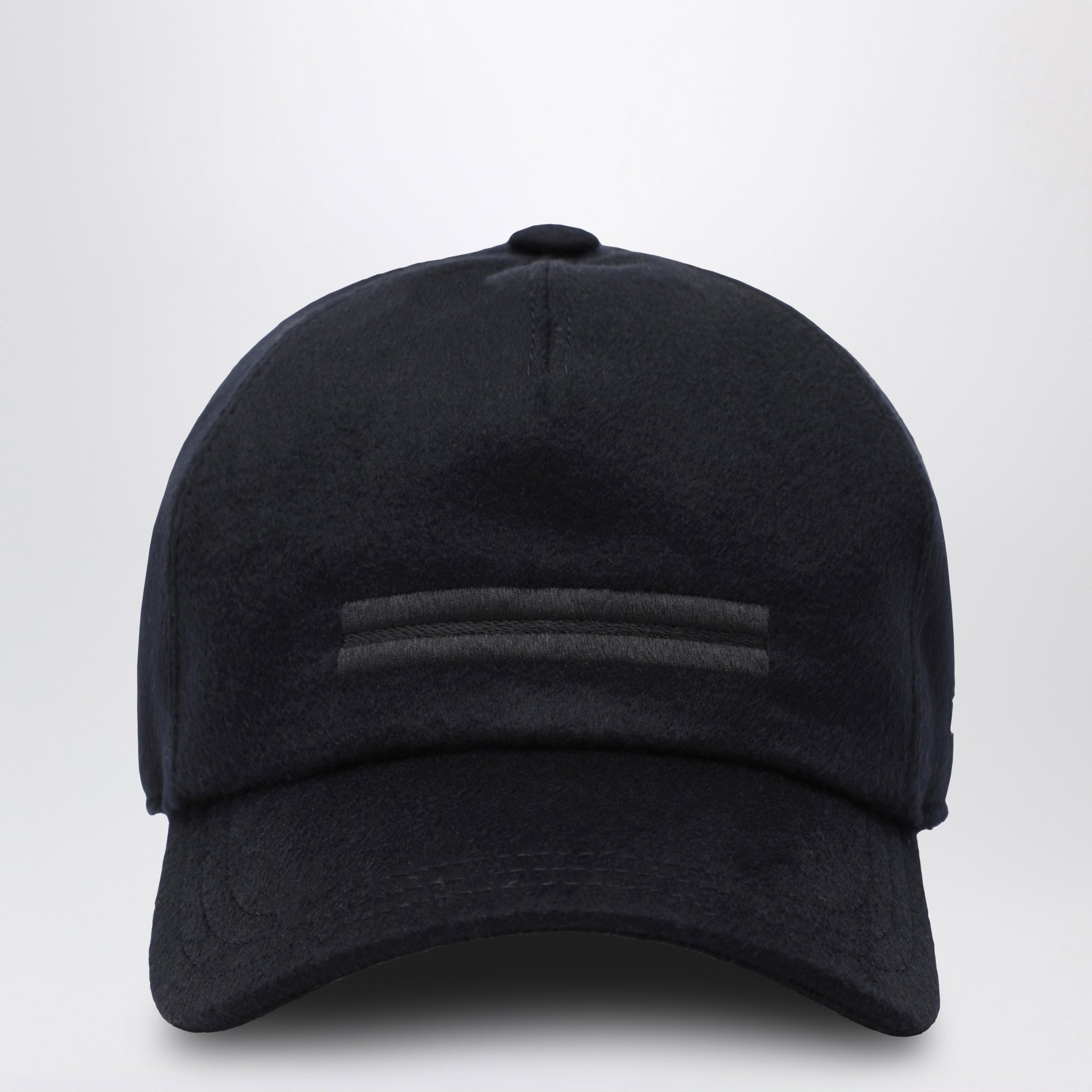 Casquette de baseball bleu foncé en laine