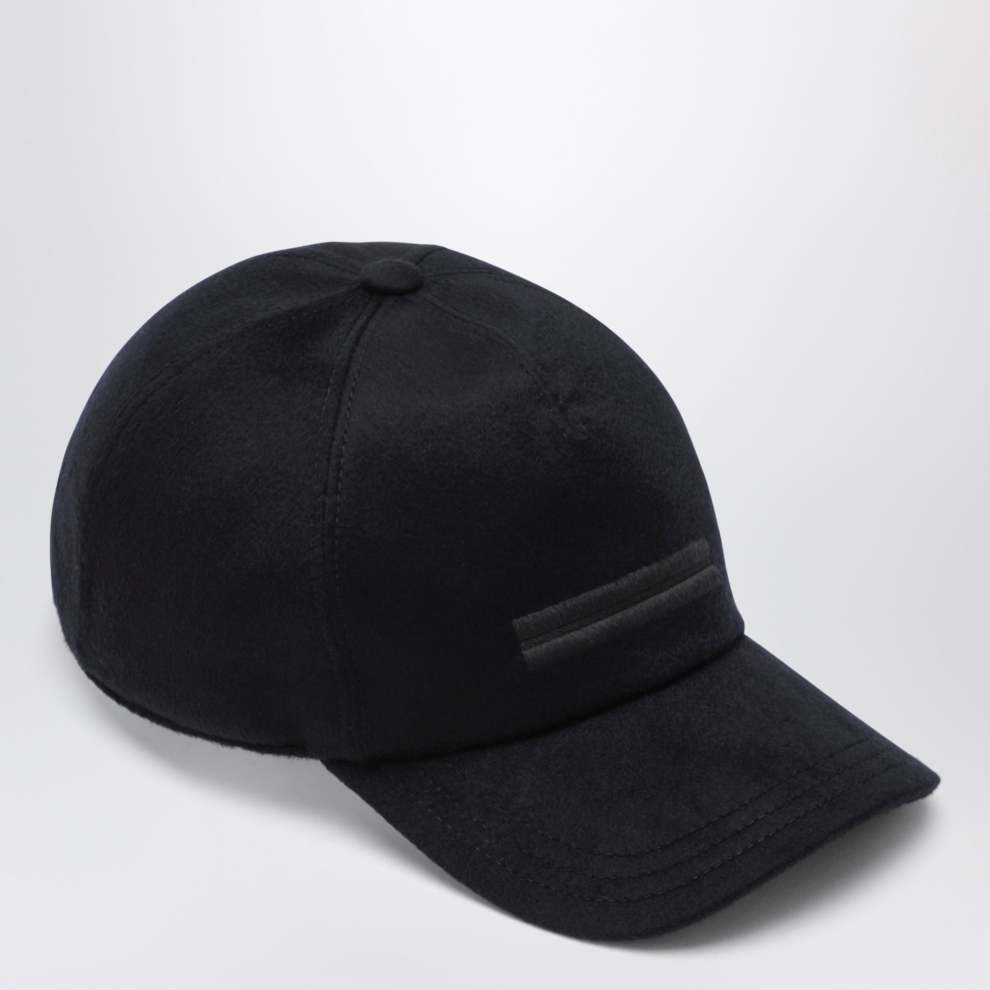 Casquette de baseball bleu foncé en laine