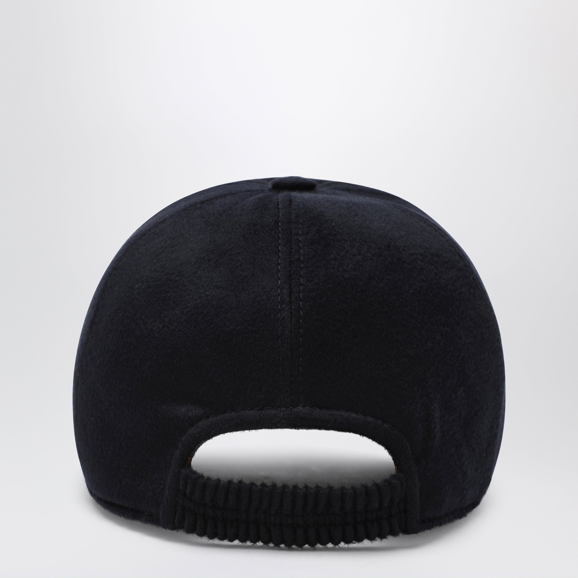 Casquette de baseball bleu foncé en laine