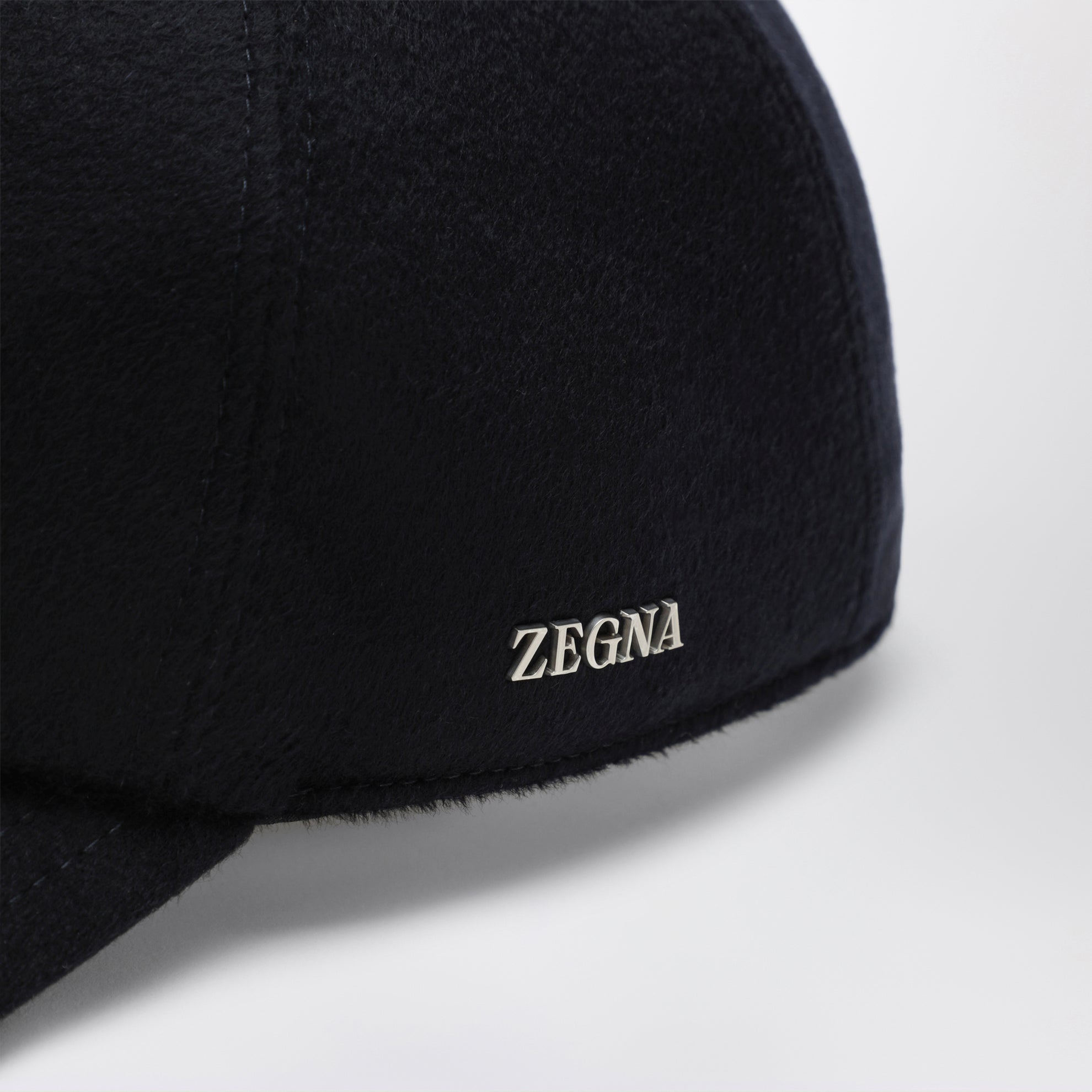 Casquette de baseball bleu foncé en laine