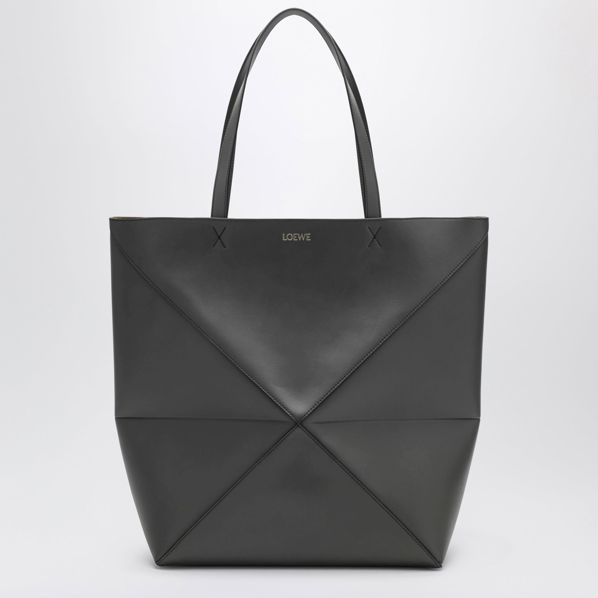Dark grey Puzzle Fold Tote XL bag