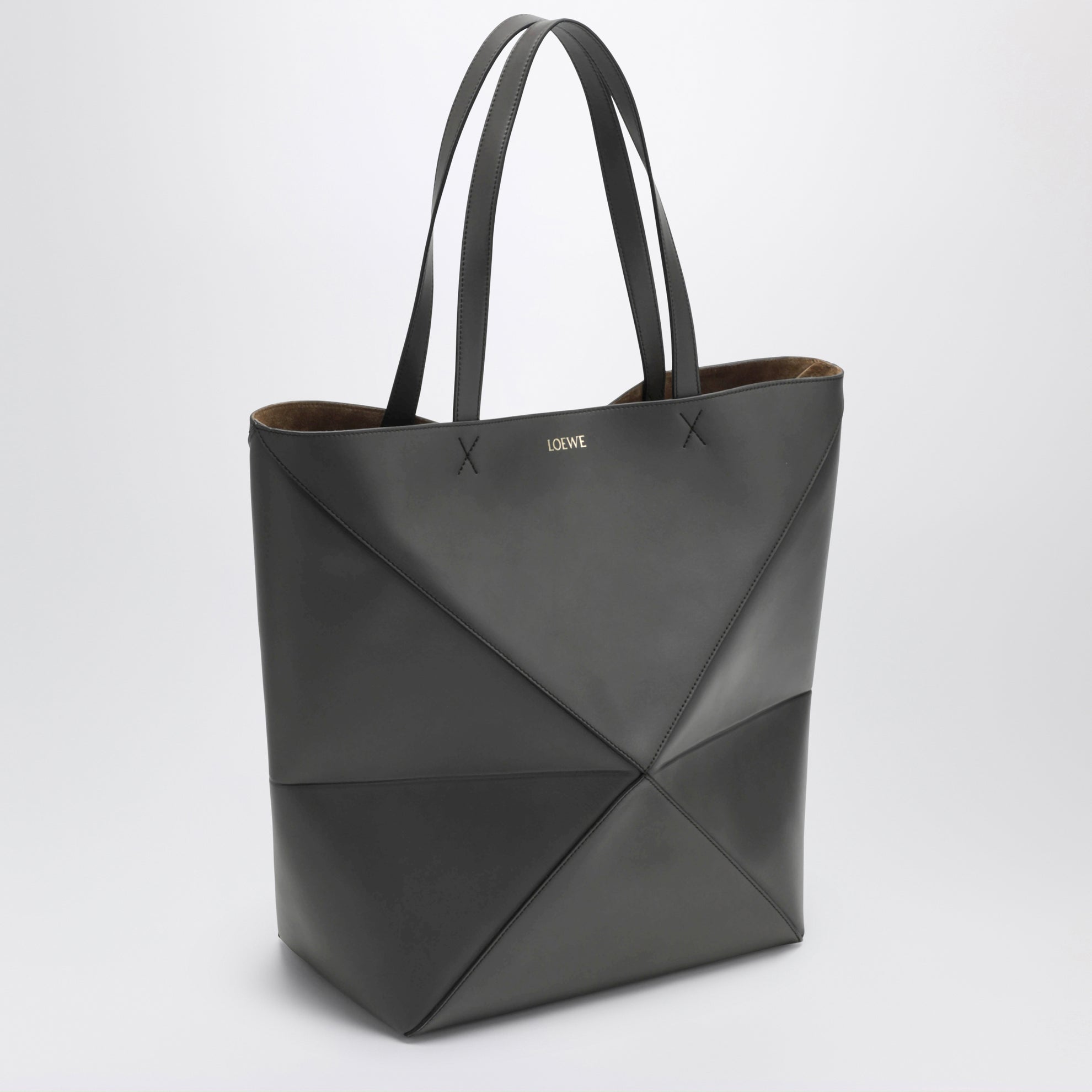 Dark grey Puzzle Fold Tote XL bag