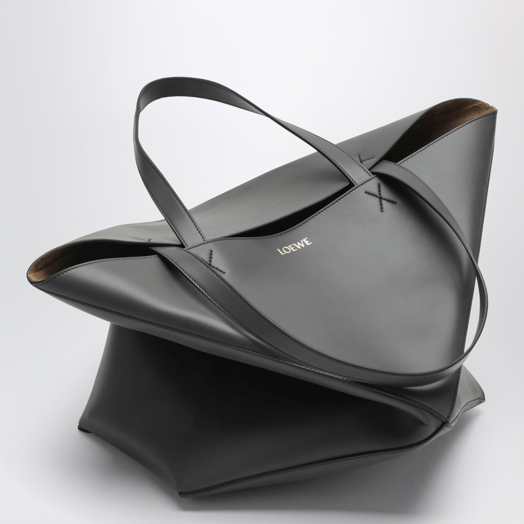 Dark grey Puzzle Fold Tote XL bag