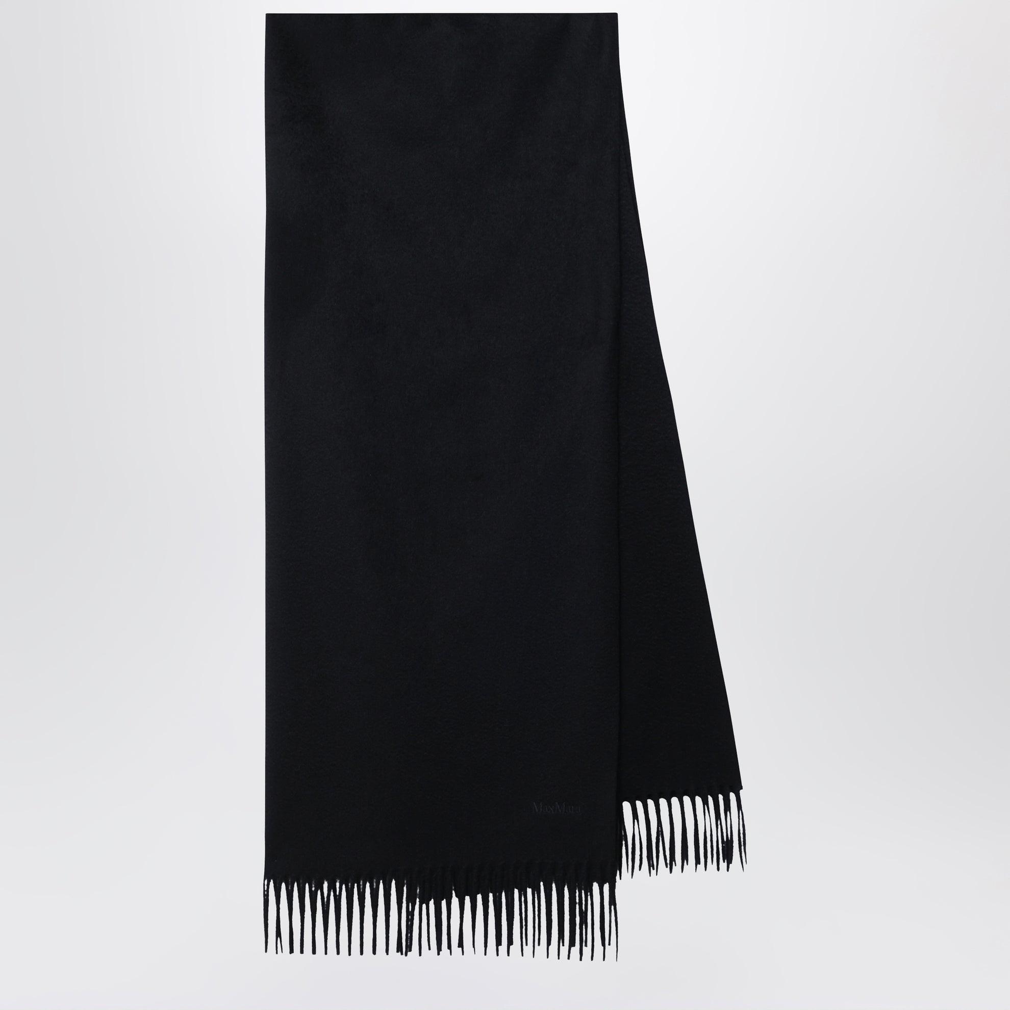 Sciarpa nera in cashmere