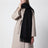 Sciarpa nera in cashmere