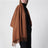 Sciarpa color cuoio in cashmere