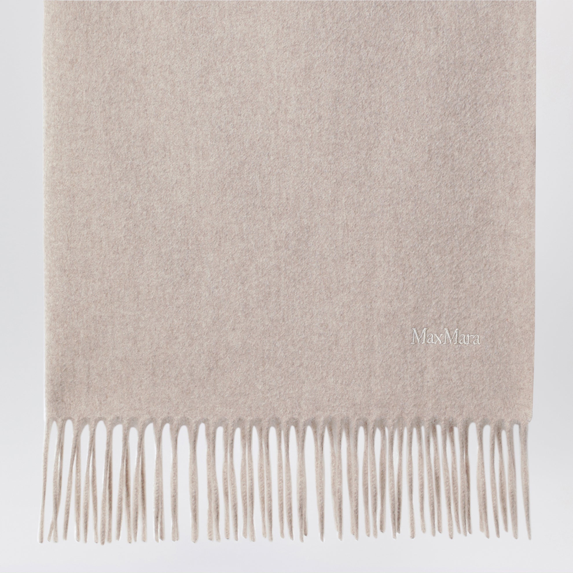 Sciarpa color sabbia in cashmere