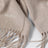 Sciarpa color sabbia in cashmere