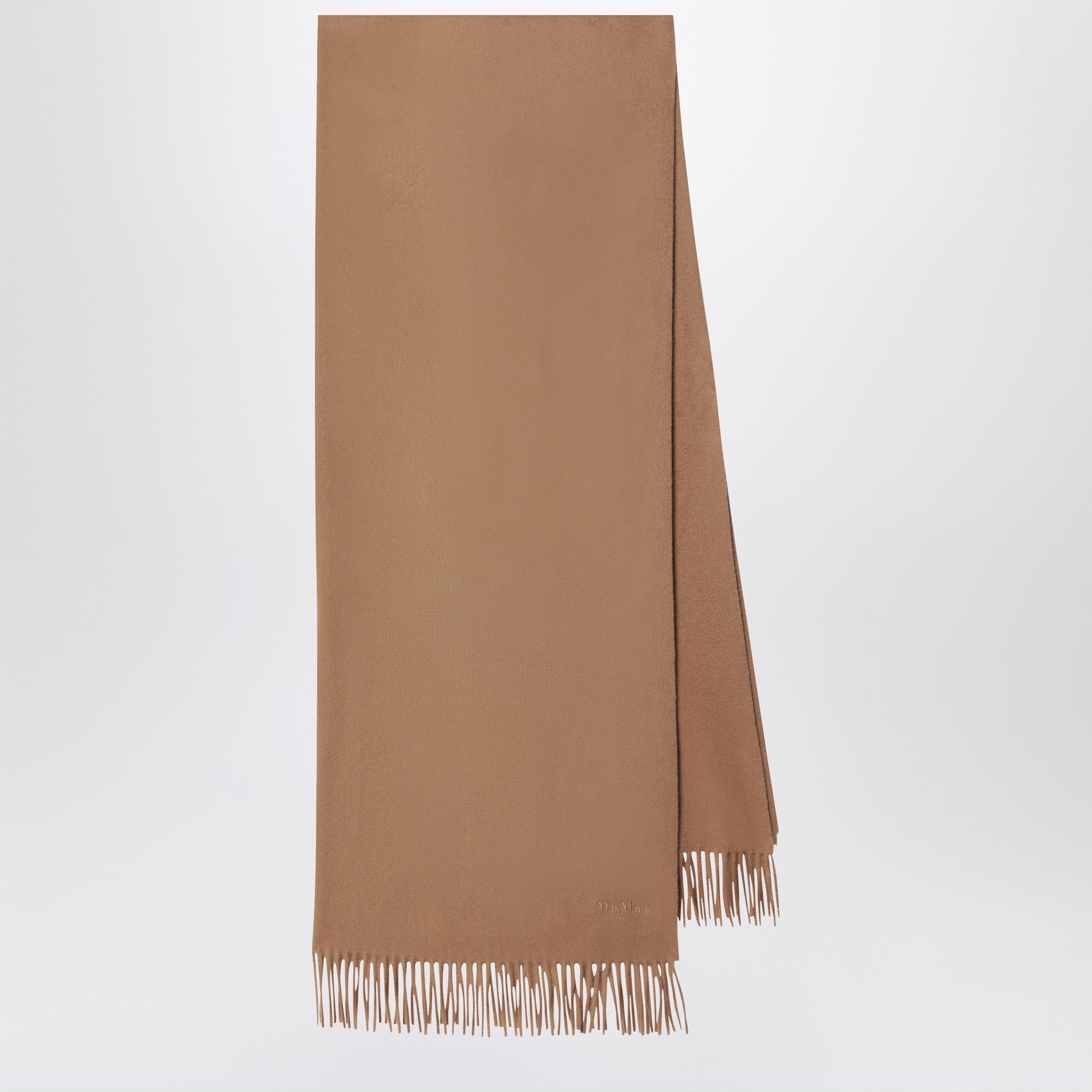 Sciarpa color cammello in cashmere