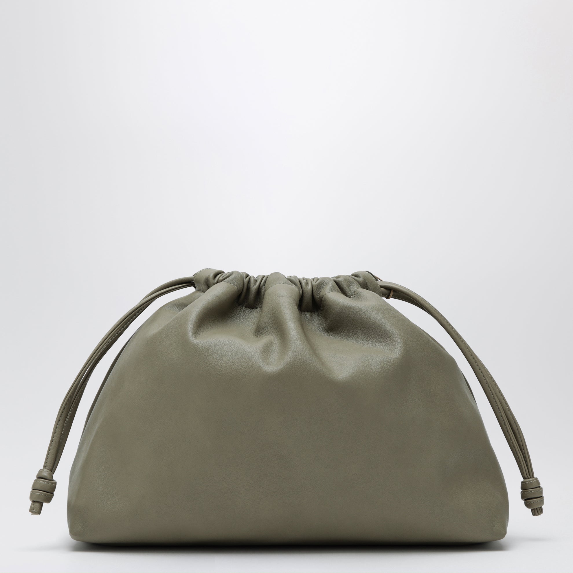Morgan small faux leather pouch in sage