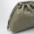 Morgan small faux leather pouch in sage