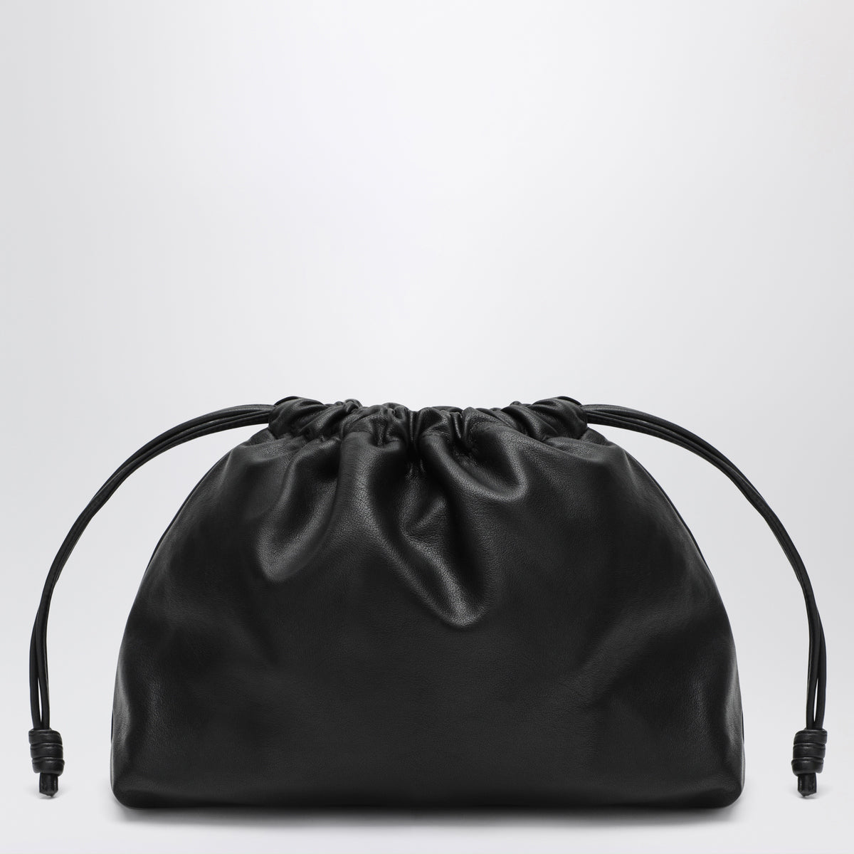 Small black Morgan pouch in faux leather