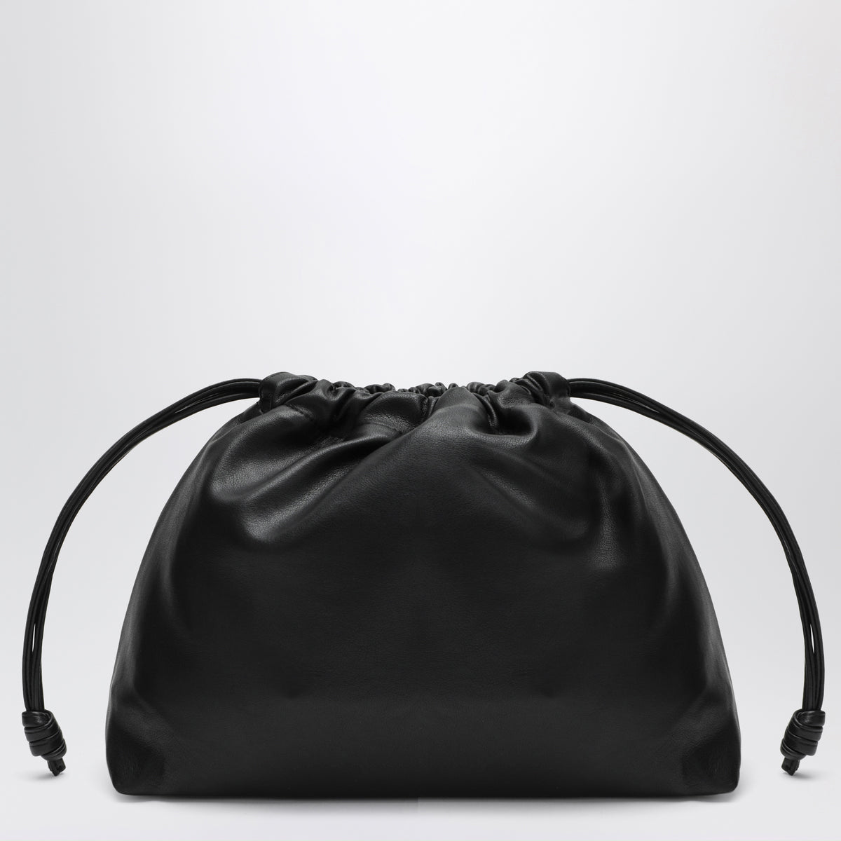 Small black Morgan pouch in faux leather