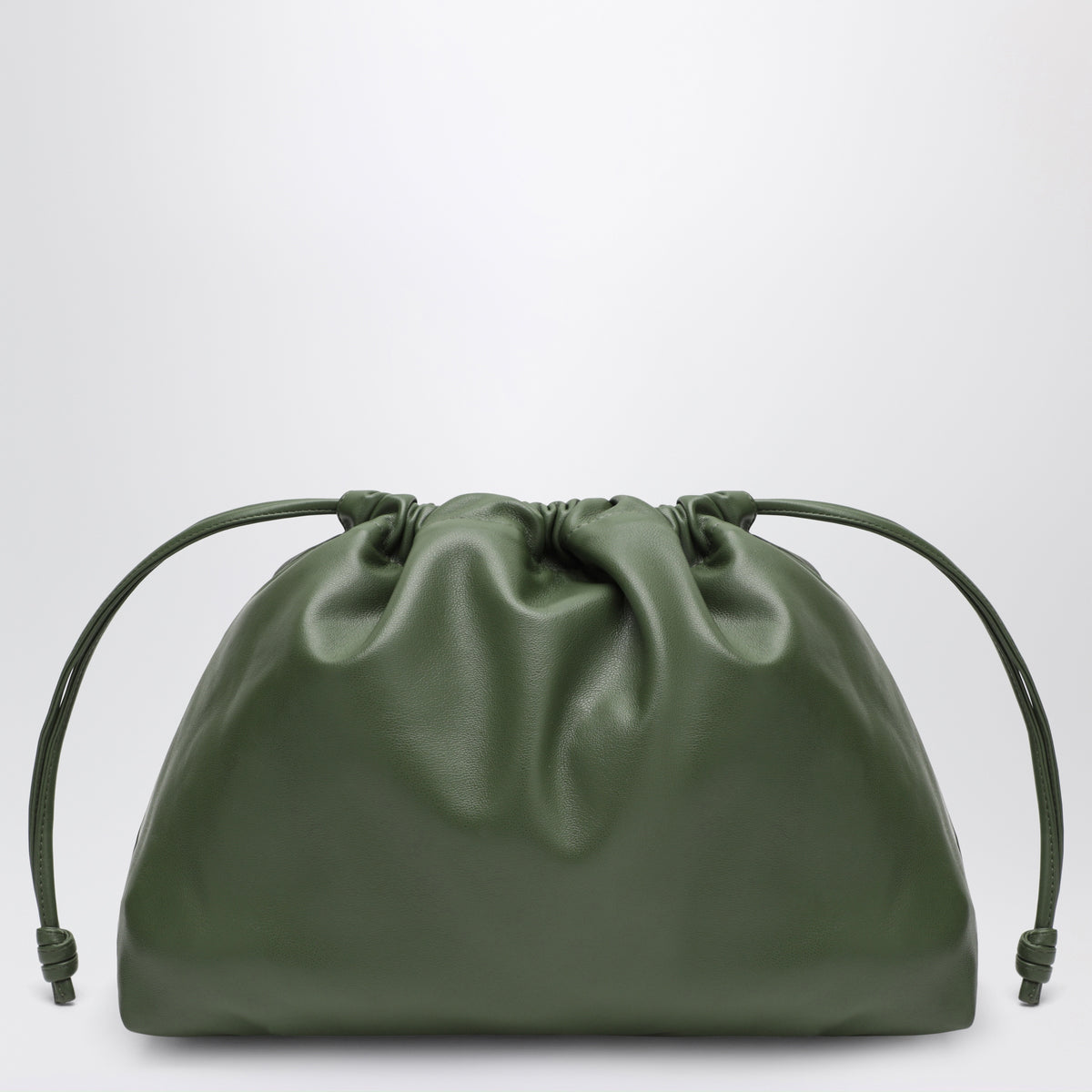 Kleine olivgrüne Morgan Pouch aus Kunstleder