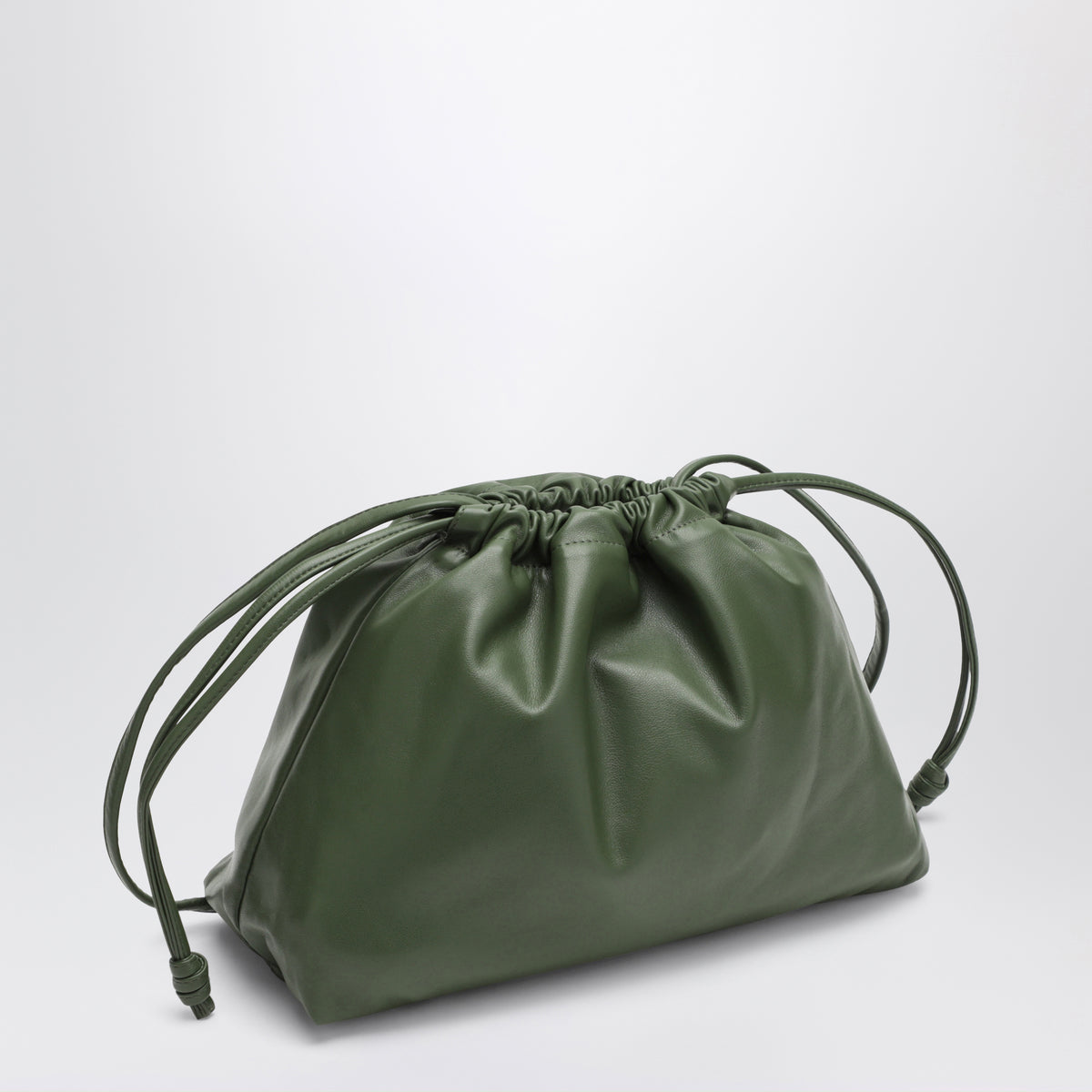 Kleine olivgrüne Morgan Pouch aus Kunstleder