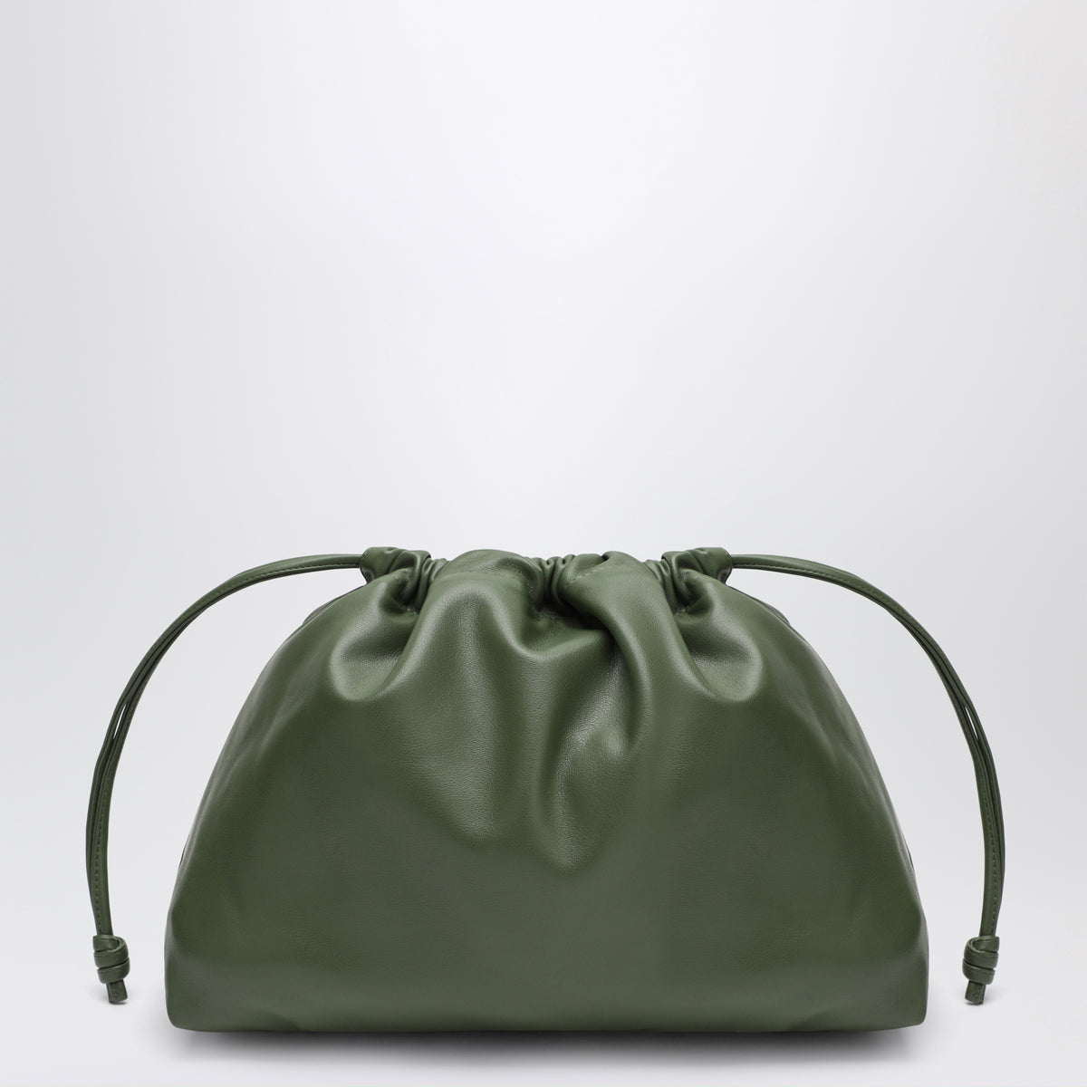 Kleine olivgrüne Morgan Pouch aus Kunstleder