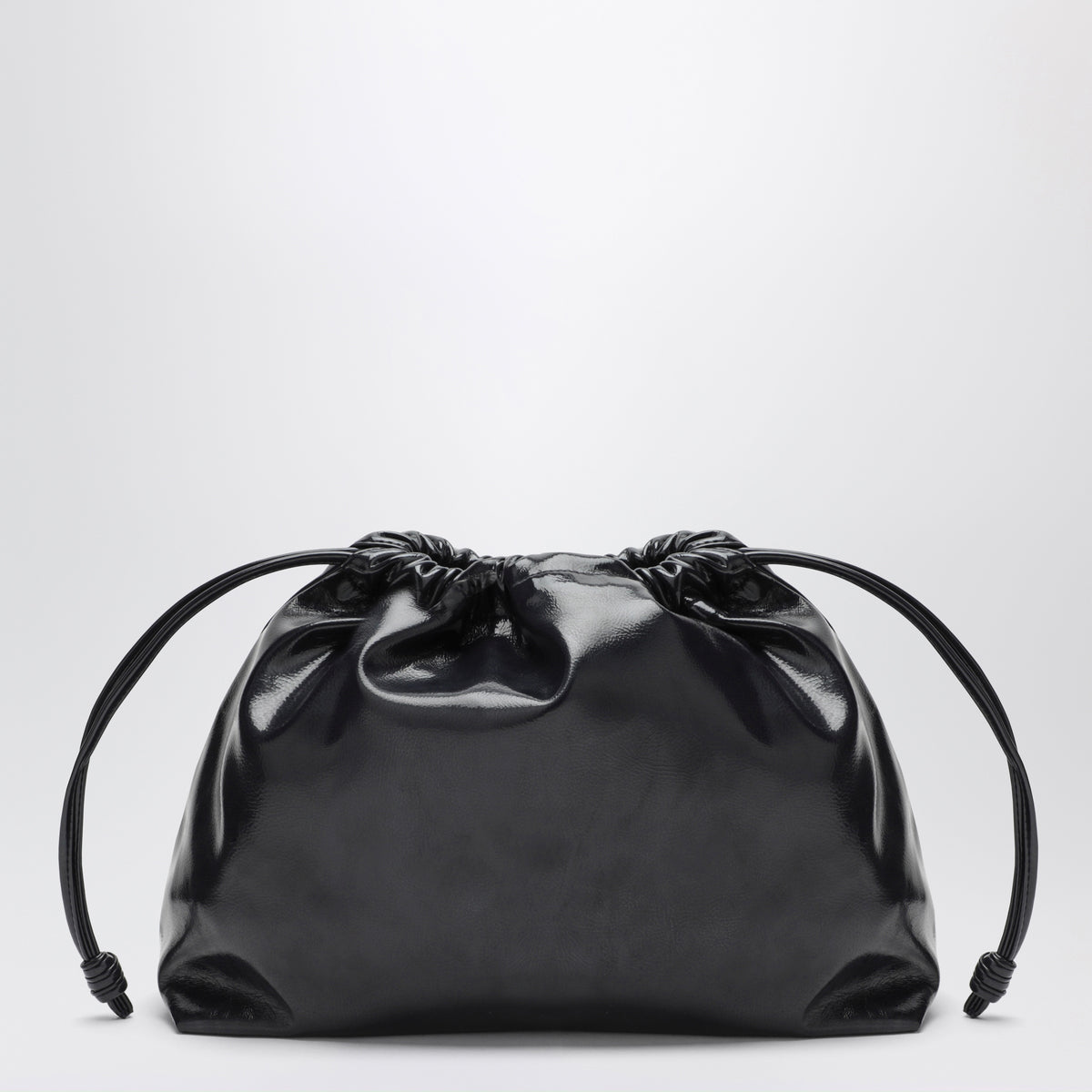 Kleine marineblaue Morgan Pouch aus Kunstleder