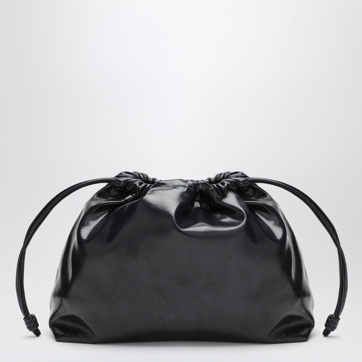 Kleine marineblaue Morgan Pouch aus Kunstleder