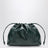 Small bottle green Morgan pouch in faux leather