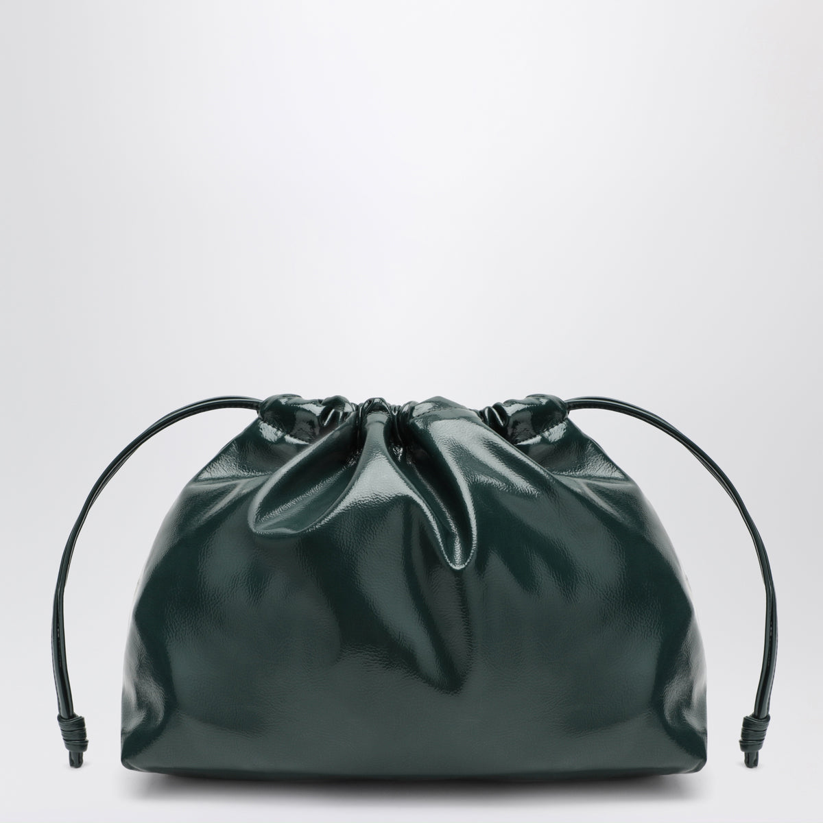 Pochette Morgan piccola verde bottiglia in ecopelle