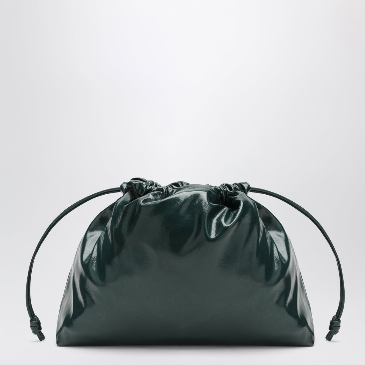 Pochette Morgan piccola verde bottiglia in ecopelle