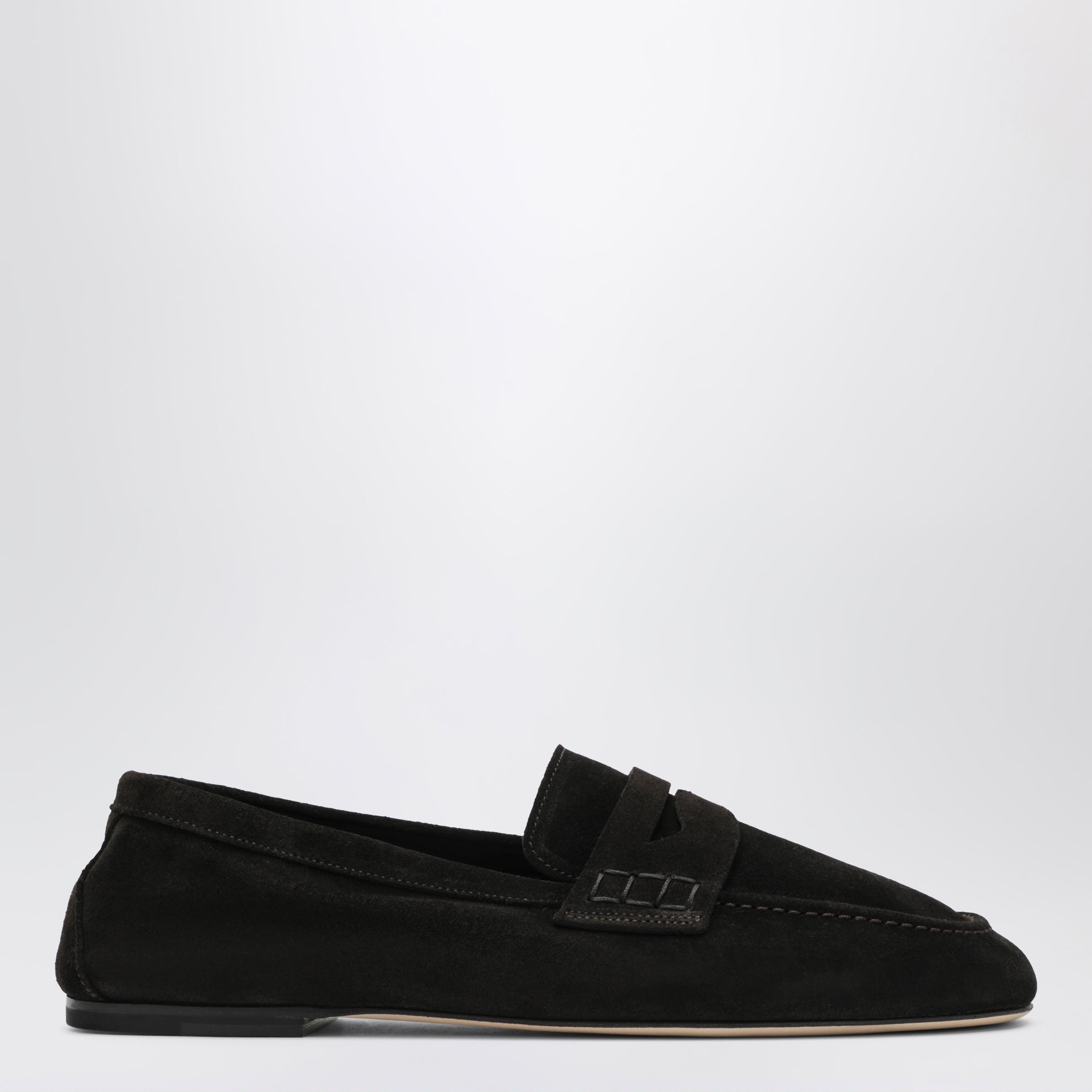 Mocassins en daim couleur espresso