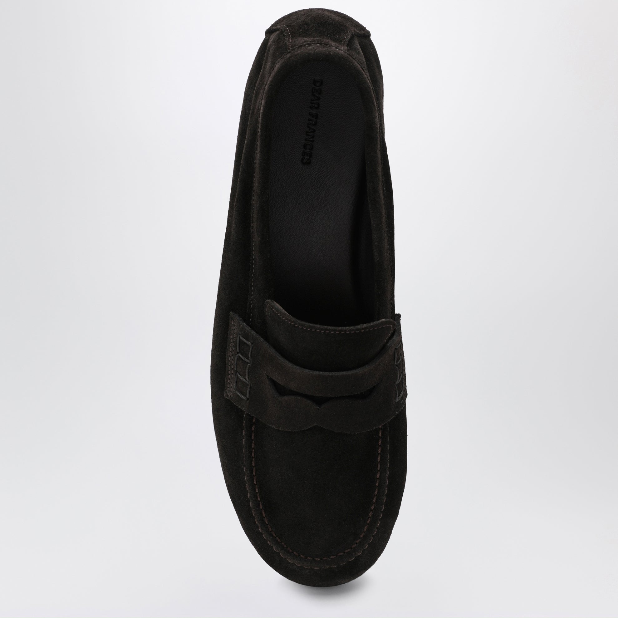 Mocassins en daim couleur espresso