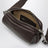 Small Pebble Crossbody Bag in Chocolate Grained Leather