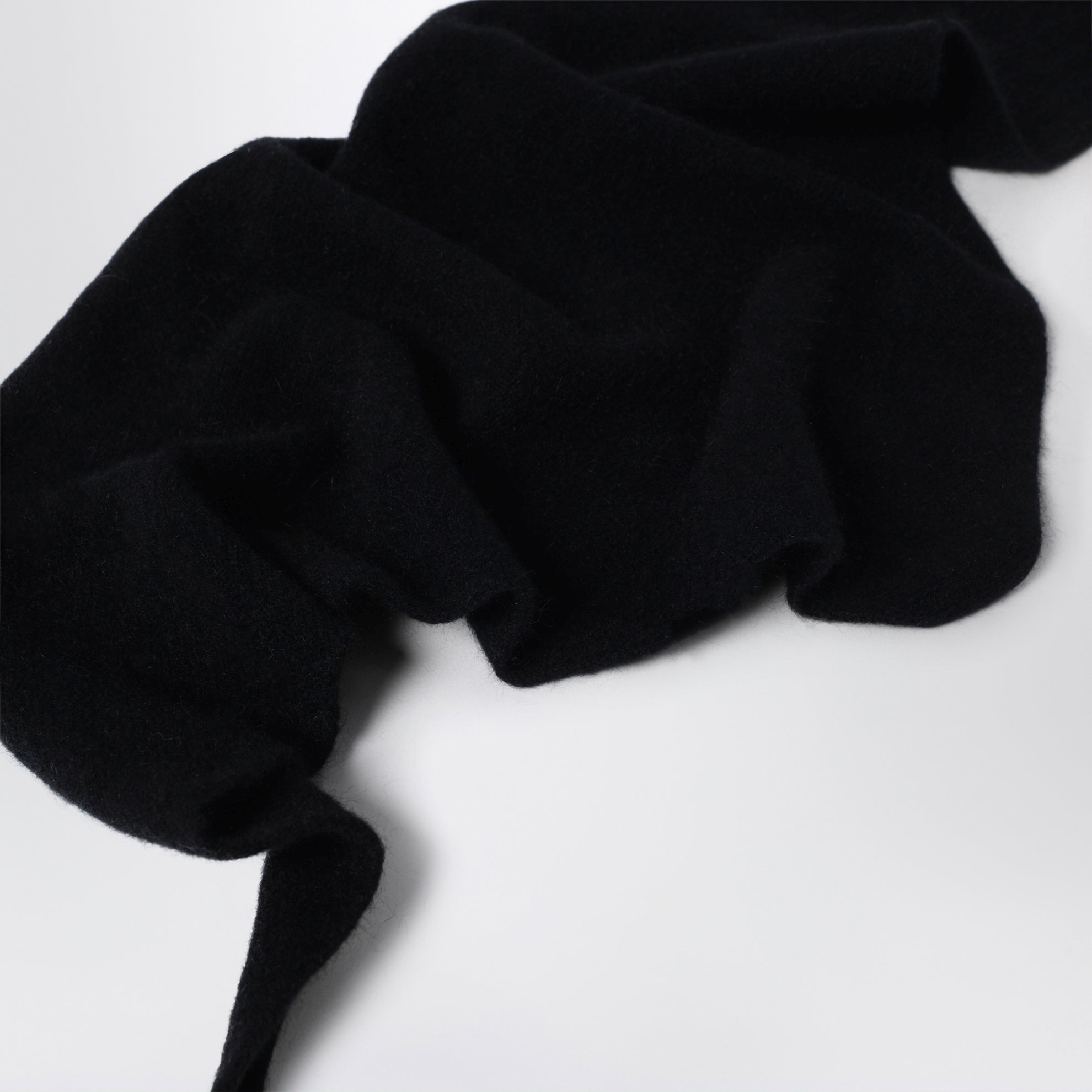 Bandana aus Wolle und Caregora in Onyx