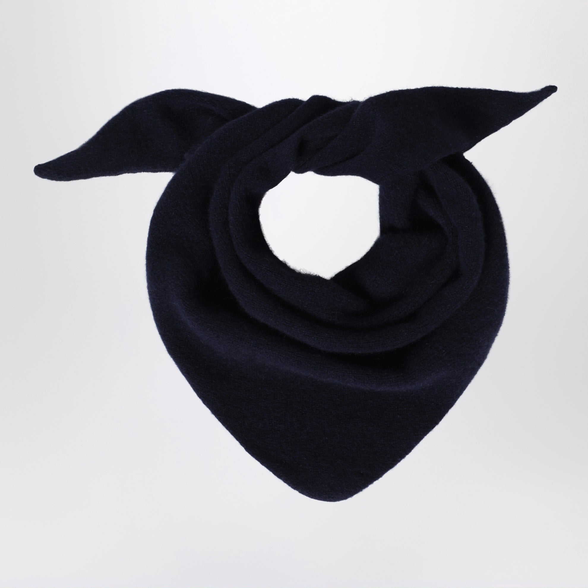 Bandana in lana e caregora color Midnight